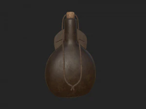 bouteille en cuir Modèle 3D