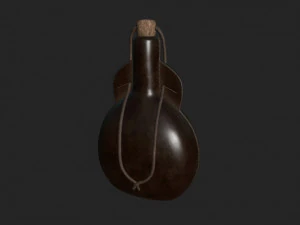 bouteille en cuir Modèle 3D