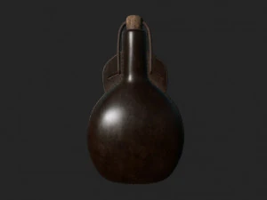 bouteille en cuir Modèle 3D