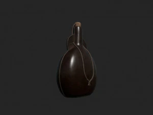 bouteille en cuir Modèle 3D