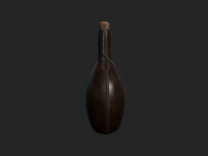 leather bottle 3D Модель