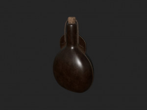 leather bottle 3D Модель