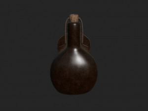 leather bottle 3D Модель