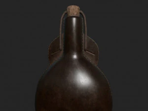 bouteille en cuir Modèle 3D