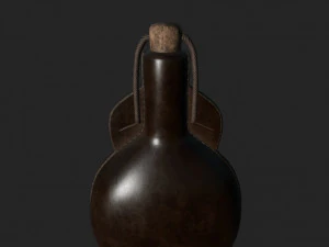 bouteille en cuir Modèle 3D