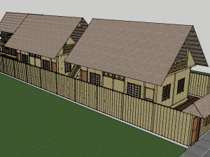 деревянный дом 3D Модель