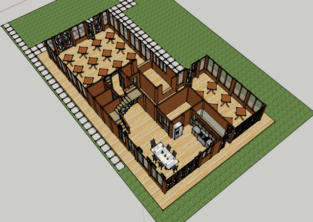 wooden house 3D Model .c4d .max .obj .3ds .fbx .stl .blend 