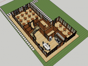 wooden house 3D Model