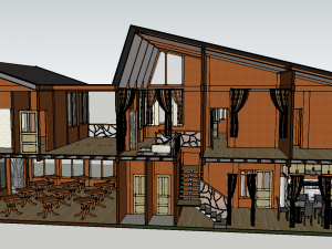 wooden house 3D Model