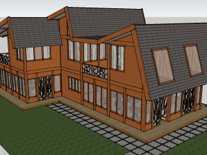 wooden house 3D Model