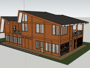 wooden house 3D Model
