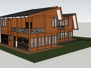 wooden house 3D Model