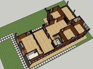 wooden house 3D Model