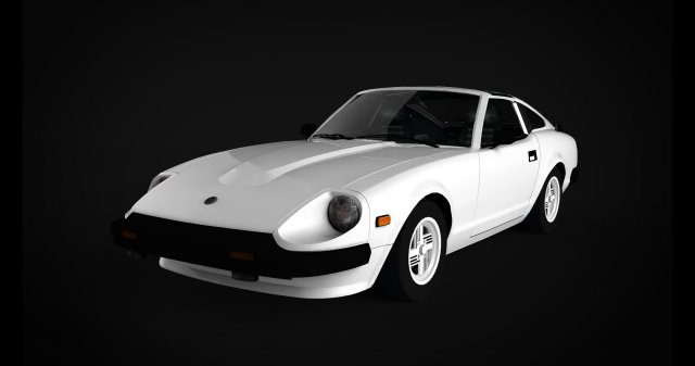 nissan 280z 3D Model .c4d .max .obj .3ds .fbx .stl .blend 