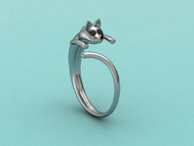 cat ring 3D Model .c4d .max .obj .3ds .fbx .stl .blend 