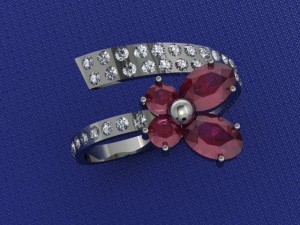 butterfly ring 3D Модель