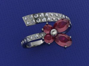 butterfly ring 3D Model