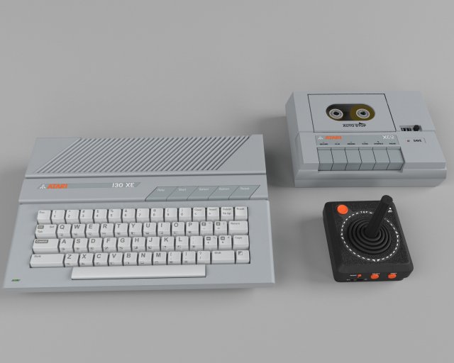 atari 130 xe Model 3D .c4d .max .obj .3ds .fbx .stl .blend 