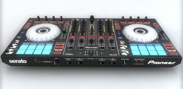 pioneer serato ddj-sx 3D 모델 .c4d .max .obj .3ds .fbx .stl .blend 