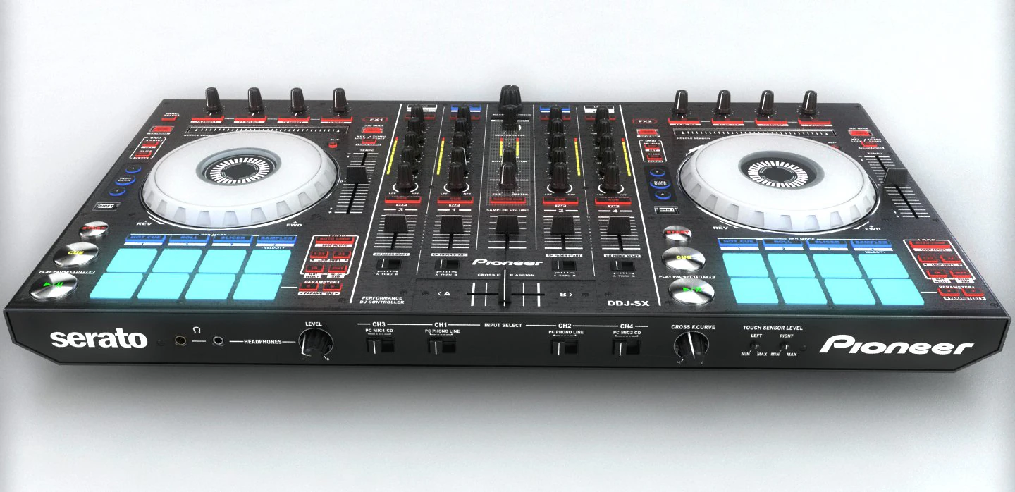 pioneer serato ddj-sx 3D Model .c4d .max .obj .3ds .fbx .stl .blend 