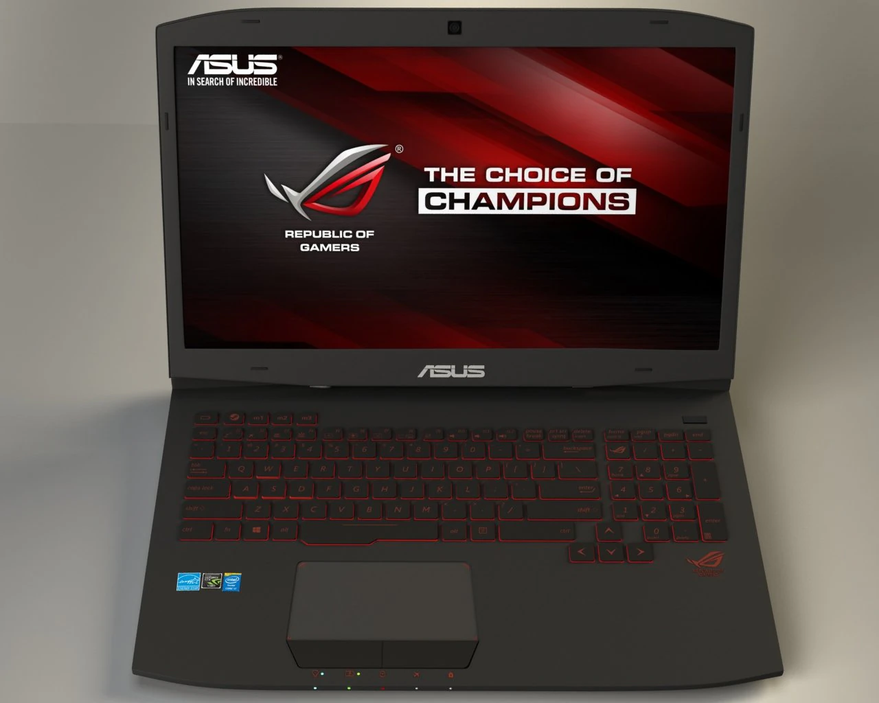 아수스 g751 3D 모델 .c4d .max .obj .3ds .fbx .stl .blend 