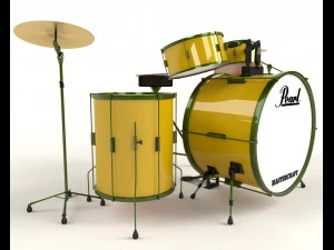 perłowa perkusja Model 3D