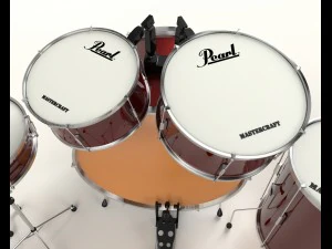 perłowa perkusja Model 3D