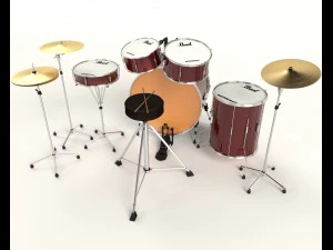 perłowa perkusja Model 3D