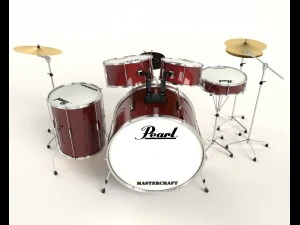 perłowa perkusja Model 3D