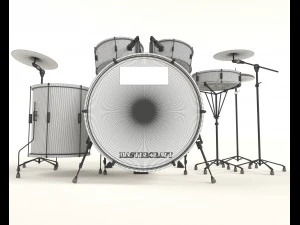 perłowa perkusja Model 3D