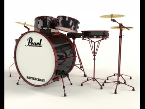 perłowa perkusja Model 3D