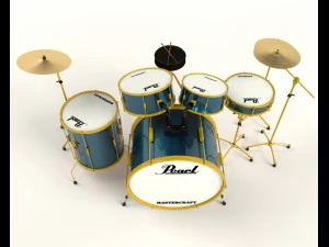 perłowa perkusja Model 3D