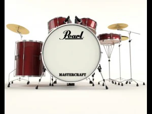 perłowa perkusja Model 3D