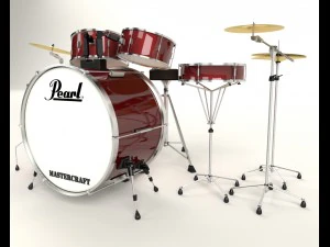 perłowa perkusja Model 3D