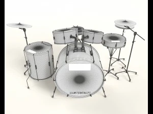 perłowa perkusja Model 3D