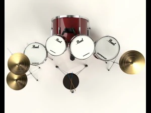 perłowa perkusja Model 3D