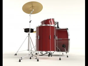 perłowa perkusja Model 3D