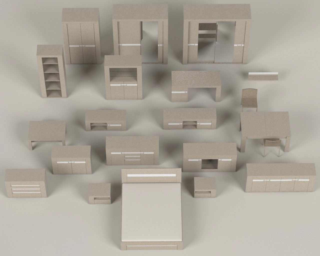 마드라스 컬렉션 3D 모델 .c4d .max .obj .3ds .fbx .stl .blend 