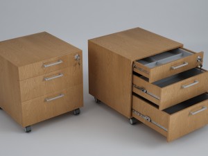 office drawer box Model 3D