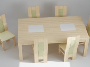 set of table and chairs 3D Модель