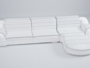 sofa and armchairs Model 3D