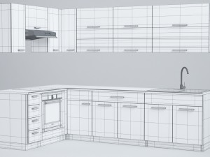 kitchen furniture 3D Модель