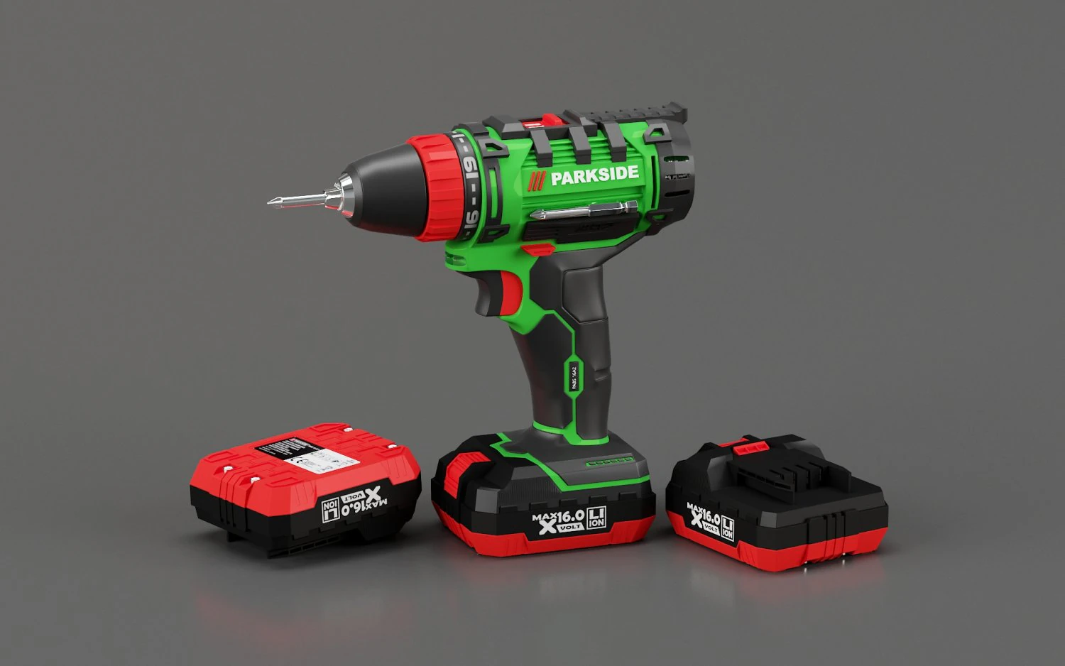 cordless drill 3D Model .c4d .max .obj .3ds .fbx .stl .blend 