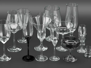 komplet okularów Model 3D