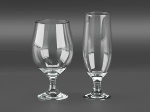 set of glasses 3D Model