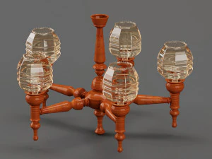 vieux lustre Modèle 3D