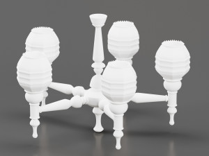old chandelier Modèle 3D