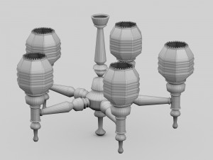 old chandelier Modèle 3D
