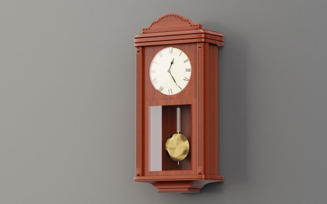 old wall clock 3D मॉडल .c4d .max .obj .3ds .fbx .stl .blend 