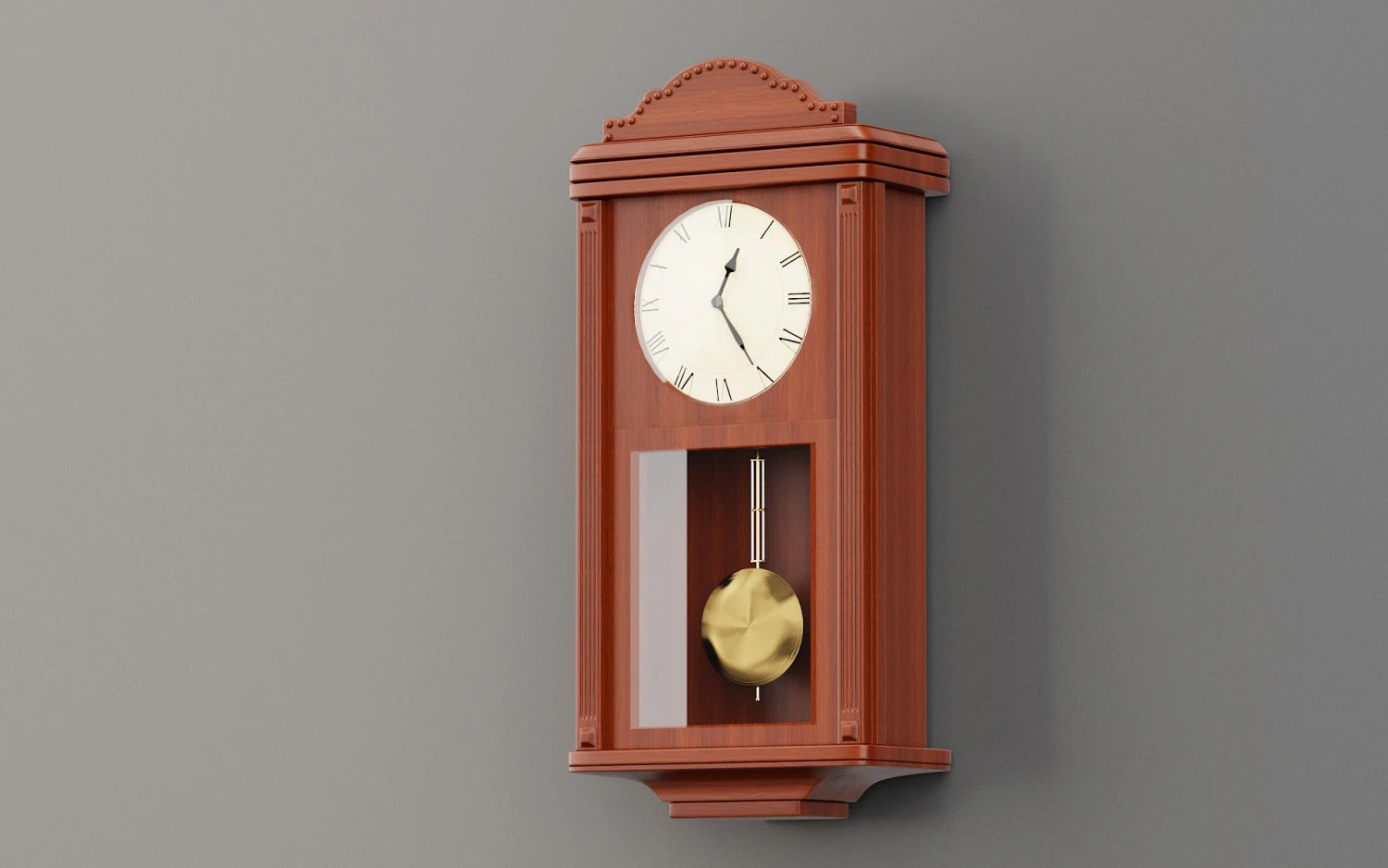 old wall clock 3D Model .c4d .max .obj .3ds .fbx .stl .blend 
